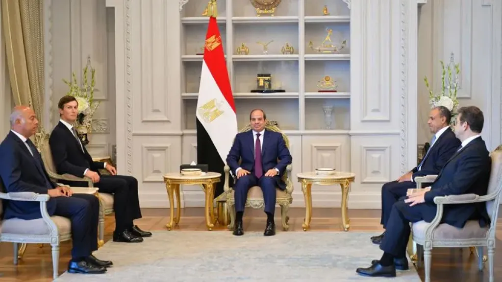 الرئيس السيسي يستقبل كوشنر ويتلقى تحيات الرئيس الأمريكي دونالد ترامب