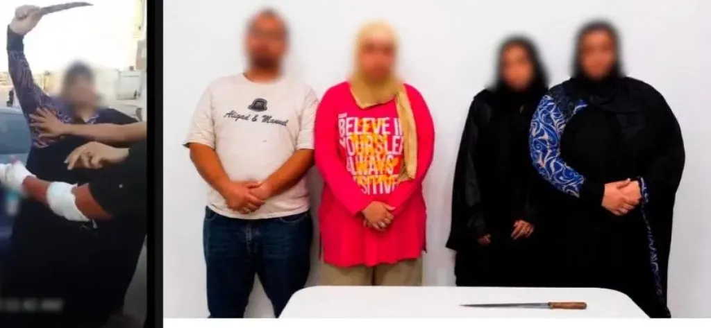 ضبط طرفي مشاجرة بعد تداول فيديو لسيدة تحمل سكين وتعتدي على زوجين بالسويس