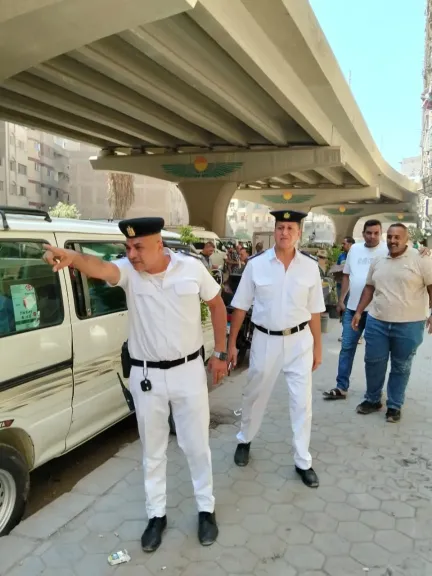 رفع 330 حالة إشغال خلال حملة أسفل محور عمرو بن العاص بالهرم.. صور