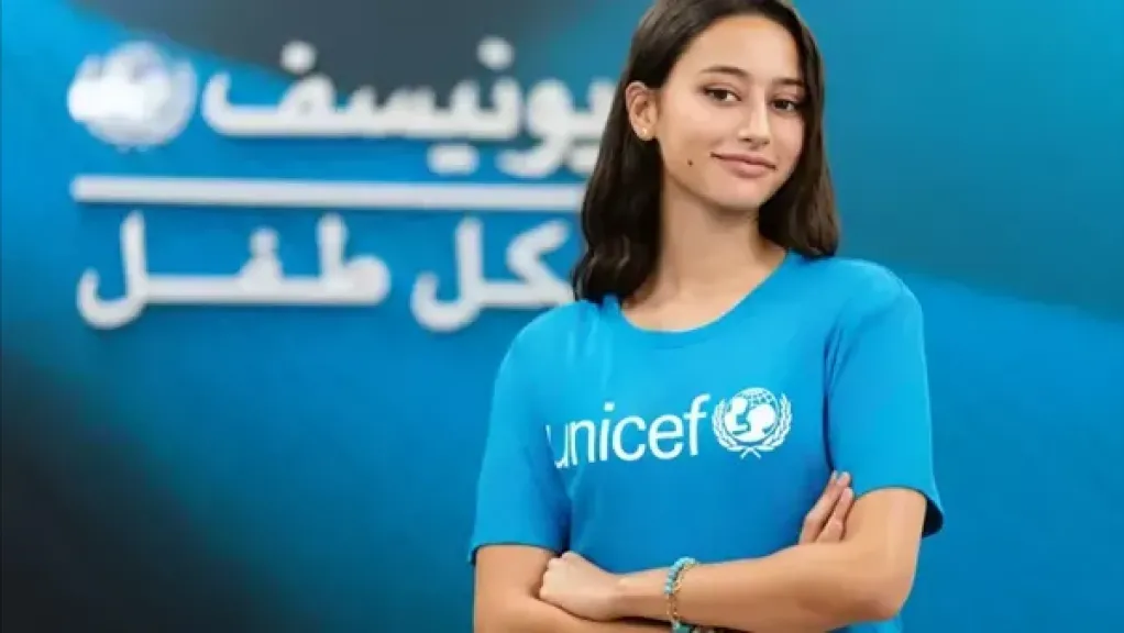 لينا صوفيا داعمة لقضايا الشباب في يونيسف مصر
