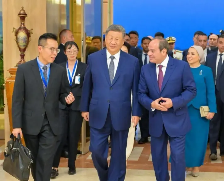 السيسي ونظيره الصيني يتفقان على تدشين المرحلة الثالثة من المنطقة الصناعية المصرية الصينية بقناة السويس