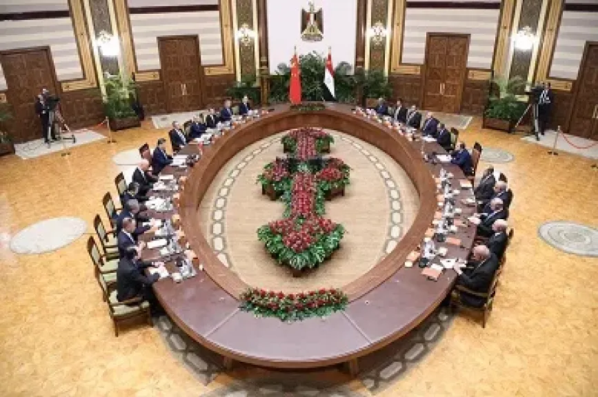 مصر والصين يؤكدان رفضهما القاطع لأية مخططات لتهجير الشعب الفلسطيني