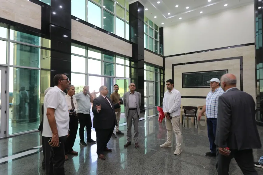 رئيس جامعة كفر الشيخ يشيد بالمنشآت والبنية التحتية المتطورة بالجامعة الأهلية.. صور