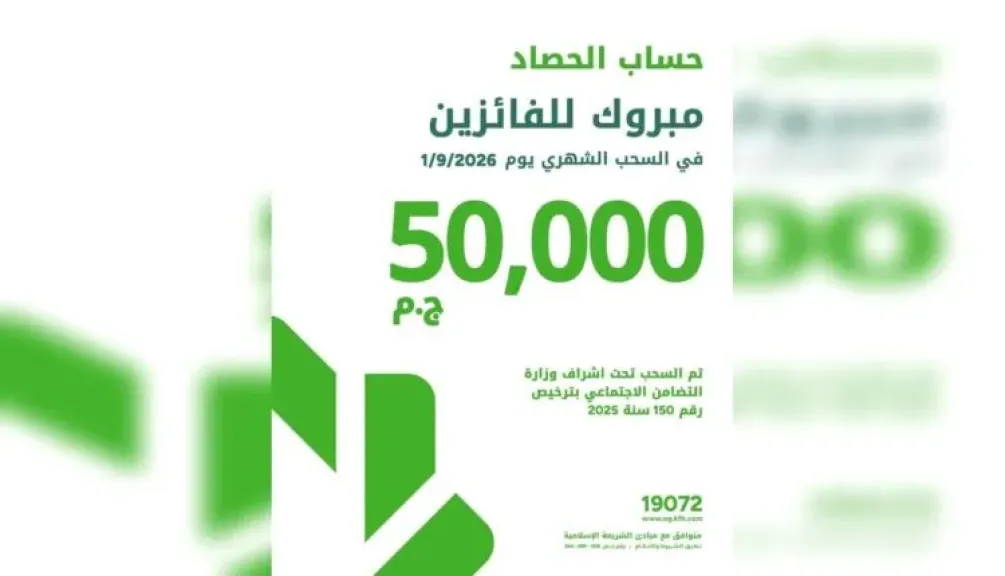 بنك بيت التمويل الكويتي مصر يعلن أسماء الفائزين في سحب شهر سبتمبر لحساب الحصاد