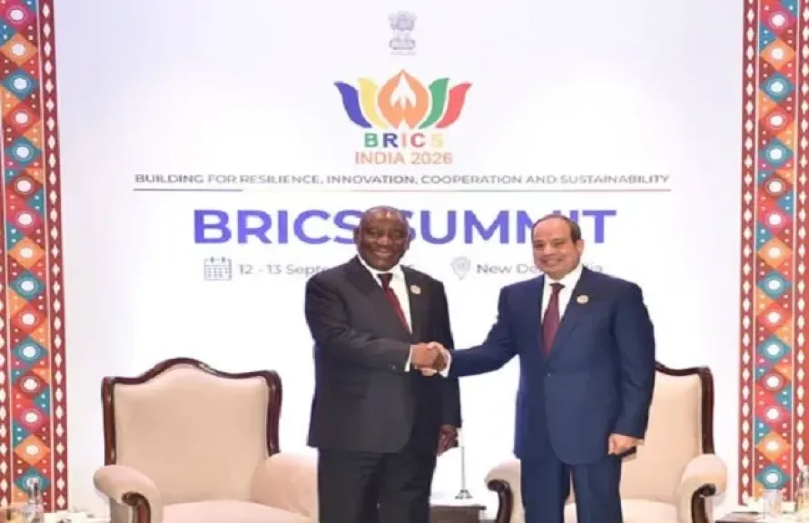 الرئيس السيسي ورئيس جنوب إفريقيا يؤكدان على ضرورة احترام القانون الدولي وضمان حقوق الدول في قضية المياه