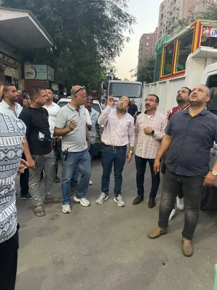 حي جنوب الجيزة يشن حملة مكبرة لإزالة الإشغالات بشارع ربيع الجيزي