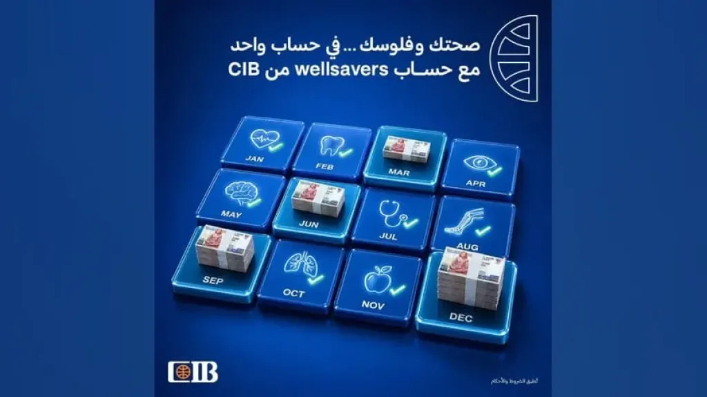 البنك التجاري الدولي CIB يتيح حساب التوفير wellsavers بعائد يصل إلى 16.50%