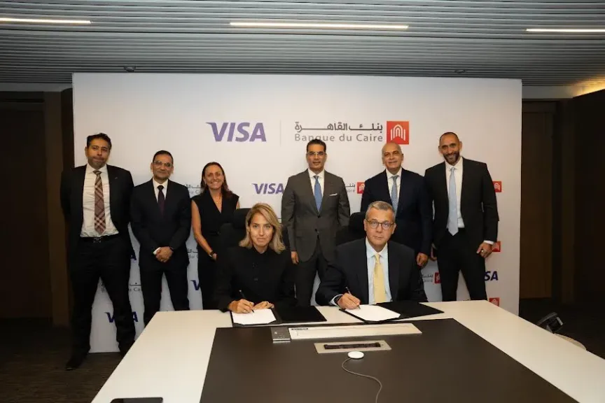 بنك القاهرة وشركة فيزا يوقعان اتفاقية تعاون لدعم تطوير حلول ومنتجات دفع جديدة