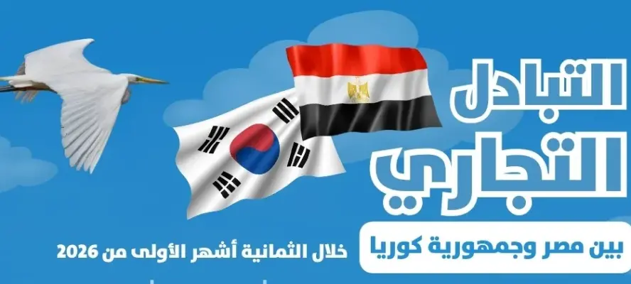 الإحصاء: 874 مليون دولار قيمة التبادل التجاري بين مصر وجمهورية كوريا