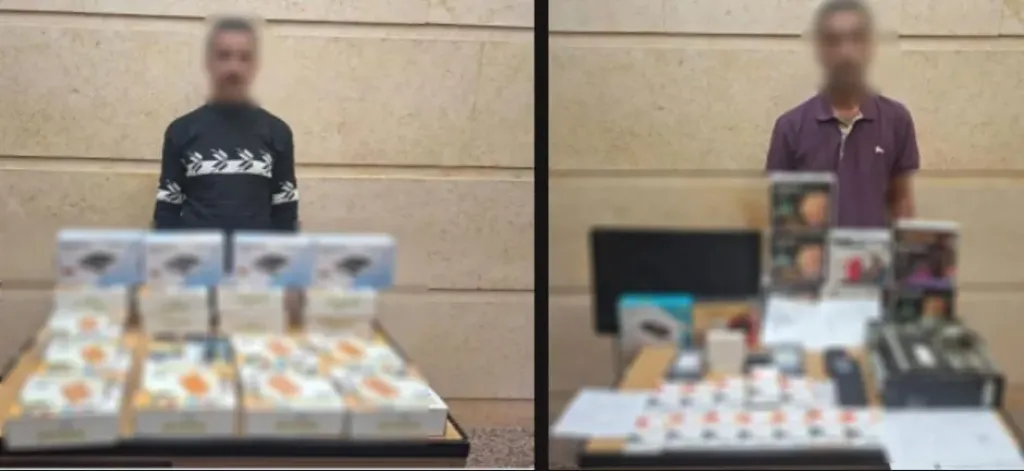 ضبط صاحب محل يبيع أجهزة ريسيفر لفك شفرات القنوات الفضائية
