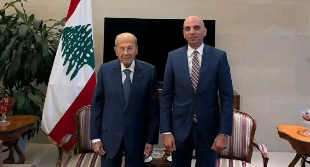 سفير مصر بلبنان يبحث مع ميشال عون سُبل دعم الأمن والاستقرار وتعزيز دور مؤسسات الدولة اللبنانية