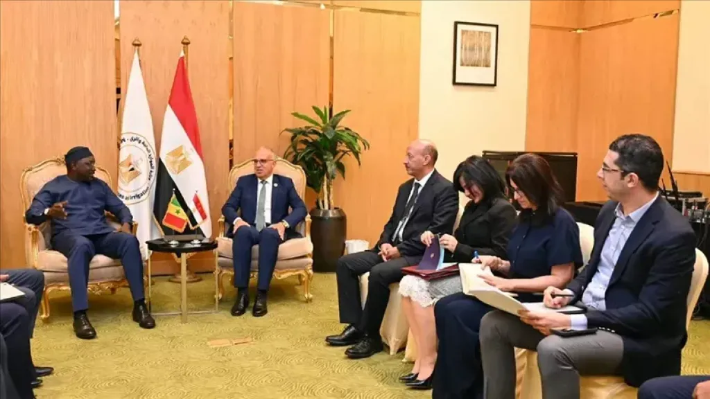 وزير الري يلتقي نظيره السنغالي لبحث التنسيق في قضايا المياه الأفريقية